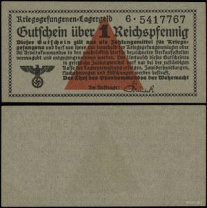 Kriegsgefangen Lagergeld (1939-1945), 1 reichspfennig, (1939)