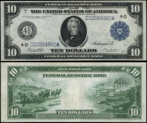 United States of America (USA), $10, 1914