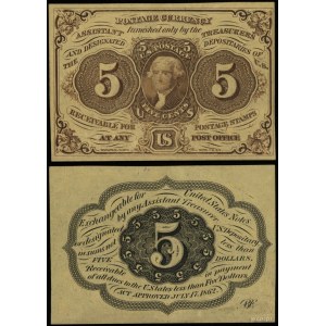 Stany Zjednoczone Ameryki (USA), 5 centów, 17.07.1862