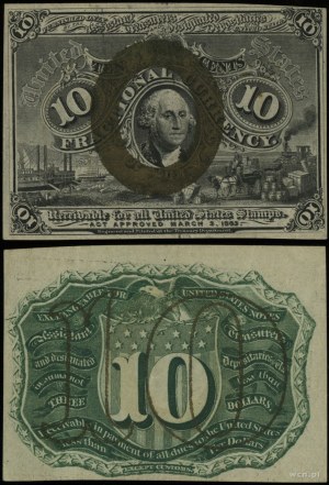 United States of America (USA), 10 cents, 3.03.1863