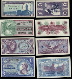 United States of America (USA), set of 4 banknotes, 1965-1969