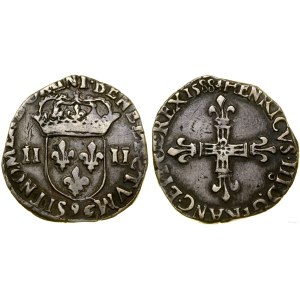 Polska, 1/4 écu, 1588 /9, Rennes