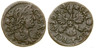 Poland, copper shilling (boratynka), 1664, Ujazdów