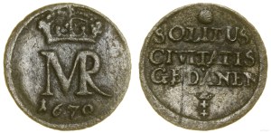 Poland, sheląg, 1670, Gdansk