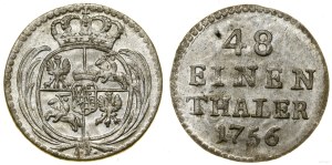 Polska, 1/48 talara (półgrosz), 1756 ôF, Grünthal