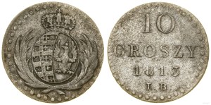 Poland, 10 groszy, 1813 IB, Warsaw