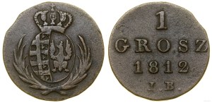 Poland, 1 grosz, 1812 IB, Warsaw