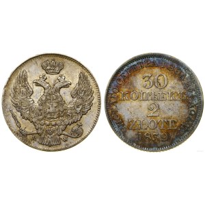 Polska, 30 kopiejek = 2 złote, 1839 MW, Warszawa
