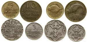Poland, set: 2 x 5 fenigs (1923 and 1932) and 2 x 10 fenigs (1923 and 1932), Berlin