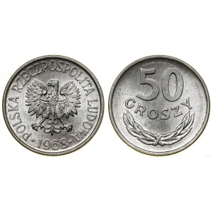 Poland, 50 grosz, 1968, Warsaw