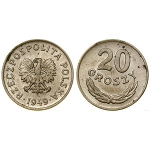 Polska, 20 groszy, 1949, Kremnica