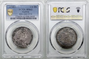 Austria, 1/4 thaler, 1740, Hall