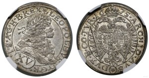 Austria, 15 krajcars, 1675, Vienna