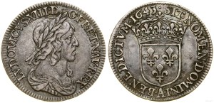France, 1/4 ecu, 1643 A, Paris