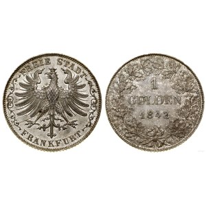 Niemcy, 1 gulden, 1842, Frankfurt
