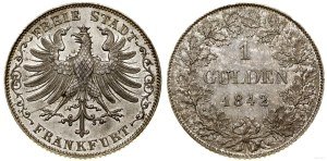 Germany, 1 guilder, 1842, Frankfurt
