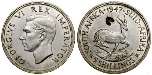 South Africa, 5 shillings, 1947, Pretoria