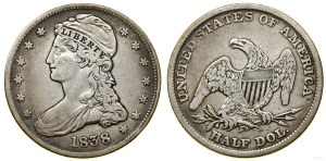 United States of America (USA), 1/2 dollar, 1838, Philadelphia