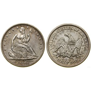 United States of America (USA), 1/2 dollar, 1853, Philadelphia