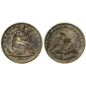 Stany Zjednoczone Ameryki (USA), 1/2 dolara, 1858 O, Nowy Orlean