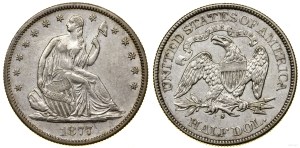 United States of America (USA), 1/2 dollar, 1877 S, San Francisco