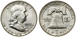 United States of America (USA), 1/2 dollar, 1963, Philadelphia