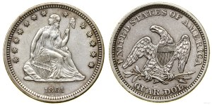 United States of America (USA), 25 cents, 1861, Philadelphia
