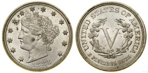 United States of America (USA), 5 cents, 1883, Philadelphia