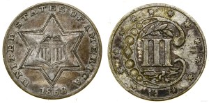United States of America (USA), 3 cents, 1858, Philadelphia