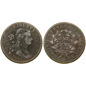Stany Zjednoczone Ameryki (USA), 1 cent, 1803, Filadelfia