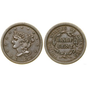 Stany Zjednoczone Ameryki (USA), 1/2 centa, 1849, Filadelfia