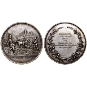 Polska, medal pamiątkowy Towarzystwa Gospodarczo-Rolniczego w Krakowie, (1854), Wiedeń