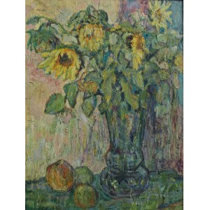 Emilia Bartoszek, Sunflowers in a vase