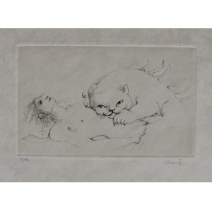 Leonor Fini, Akt z kotem [Zmora]