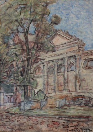 Jozef Frost, Landscape with Architecture, 1961