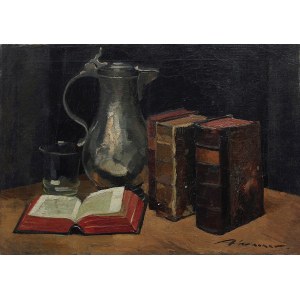 Arthur Wasner, Still life with books