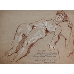 Marian Wawrzeniecki, Lying Nude, 1904