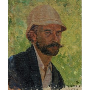 A.N. (XIX/XX w.), Podróżnik w hełmie korkowym w Jałcie, 1900