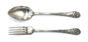 Spoon and fork-design Irys(Warsaw, ca.1920)