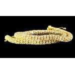 14K YELLOW GOLD TENNIS BRACELET WITH ROUND BRILLIANT-CUT LAB-GROWN DIAMONDS