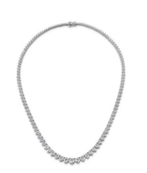 21.5 GRAMS GRADUATING LAB GROWN DIAMOND TENNIS NECKLACE IN GOLD - 202/W