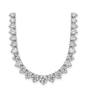 21.5 GRAMS GRADUATING LAB GROWN DIAMOND TENNIS NECKLACE IN GOLD - 202/W