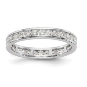 GOLD RING WITH LAB GROWN DIAMONDS - 443 LG
