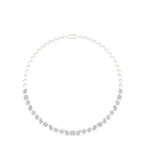 TENNIS-TYPE NECKLACE IN GOLD WITH DIAMONDS - 228 14K LG