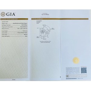 NATURAL POLISHED DIAMOND 0.25 FANCY INTENSE YELLOW - - GIA - F10502A-17