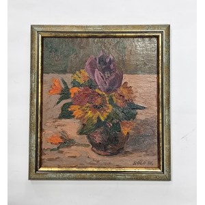 Obraz Donald Solo, 1991, kwiaty, 26x23 cm