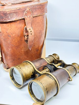 French pre-war (WWI) A. Tubeuf binoculars in case
