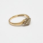 Gold 375/9K ring with 0.23 Ct Diamonds