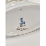 Wazon z białej porcelany i złotym wzorem ptaków, Kaiser, RFN