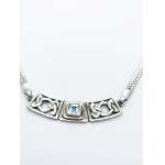 Topaz necklace, 925 silver